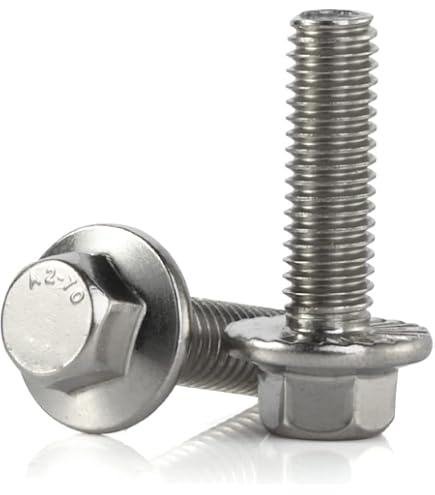 Nuts About Bolts A2 Stainless Steel Flanged Hex Head Bolts – Metric M5, M6, M8 Sizes