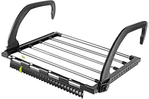 REFORUNG Séchoir à Linge Express Radiateur Acier Séchoir Suspendu Pliable étendoir pour Balcon accrocher sur radiateur fenêtre Bain, 40 * 32 * 2.5cm