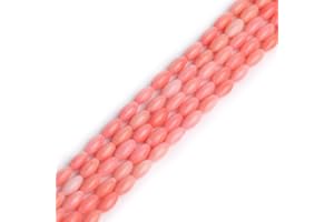 GEM-INSIDE CREATE YOUR OWN FASHION Sweet & Happy Girl'S Store 5x9mm - 5x10mm Oval Edelstein Rosa Korallen Strand 15 Zoll Schmuckherstellung Perlen