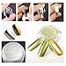 Travelmall Mirror Powder Gold Silver 2 Box Pigment Powder Chrome Pigment Nail Glitter Power Dust Nail Sequins (2pcs)