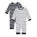 J By Jasper Conran Designer Babies Set Of Two Navy Striped Baby Grows 0-3 Months