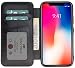 Produktbild Solo Pelle kompatibel mit iPhone XS Max Hülle Case Lederhülle Ledertasche Wallet Tasche in Schwarz