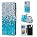Produktbild BestCatgift Honor 8X PU Leather Folio Flip Cover [3D Relief Pattern ][Kickstand] für Huawei Honor 8X Magnetic Wallet Hülle - Sea Sand