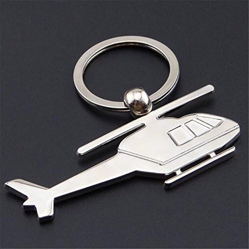 Metal Helicopter Keychain Creative Gifts