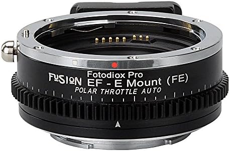 Fotodiox Vizelex Polar Throttle Fusion Smart Af Lens Adapter to Canon EOS EF (EF-S) D/SLR Lens for Sony Alpha E-mount Mirrorless Camera with Full Automated Functions and Built-in Circular Polarizing Filter