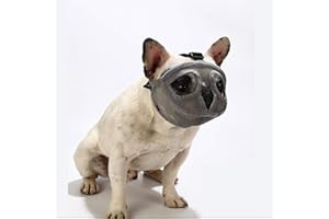 PETEMOO Maulkorb für Hunde mit abgeflachter Schnauze-verstellbar, atmungsaktiv: Englische Bulldogge, Französische Bulldogge, Pekingese, Shih-Tzu, Mops, auch für Katzen geeignet.