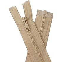 Cerniera Per Giacche In Plastica - Chiusura Lampo Divisibile Blu Scuro, 60 Cm - Foto 5