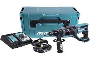 Perforateur burineur SDS-Plus 2J 18V LXT (2x3,0 Ah) en MAKPAC - MAKITA DHR202RFJ-1