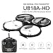 Produktbild LiDi RC U818A HD 6-Achsen Gyro RC Quadcopter RTF UFO mit 720P HD Kamera Kopfloser Modus und One-Key Return Quadcopter