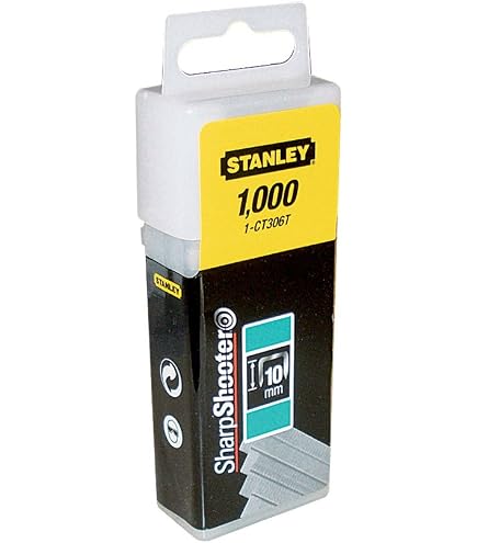 Stanley CT107T Kabelbinder-Clips, 1000 Stück – Verzinkt Für Langlebigen Halt