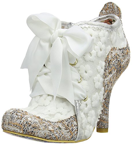 Irregular Choice Abigail's Third Party, Women's Court Shoes, White/Brown, 3.5 UK (36 EU)