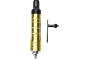 Flexible Shaft Grinder Handle | 0.3-6.5mm Chuck for Electric Drill/Engraving/Polishing | Aluminum Alloy Protective - Oxidation Revolving Tool with Ergonomic Grip
