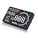 Produktbild owikar HUD Head Up Display A8 14 cm Bildschirm Auto Windschutzscheibe HUD Projektor Support mit OBD II/euobd Schnittstelle Plug & Play Fahrzeug Geschwindigkeit und Diagnose Monitor Wasser Temp, Spannung, Kraftstoff indikationen, Speeding Warnung