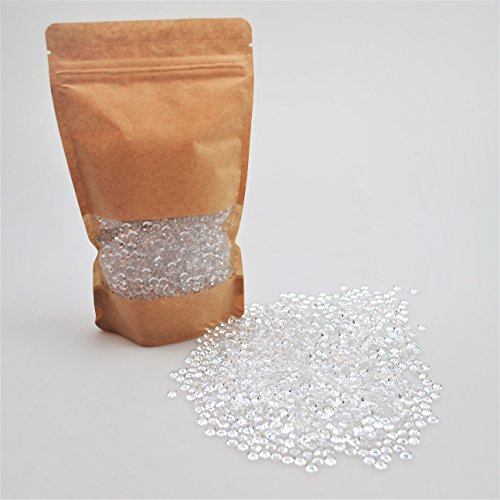 Dekosteine-Tautropfen weiß glänzend ca.Ø 4mm x 5mm pro Tropfen ca.3000 Tropfen. Als Streudeko oder Bastelgranulat, als Schwimmperlen und Dekoperlen geeignet.