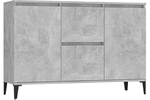 vidaXL Credenza Grigio Cemento 104x35x70 cm in Legno Multistrato