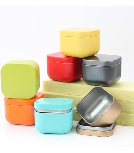 Boîte à Thé Hermétique En étain Rouge - Petite Boîte Carrée Avec Couvercle Pour Rangement Thé, Café, Bijoux Ou Cadeaux