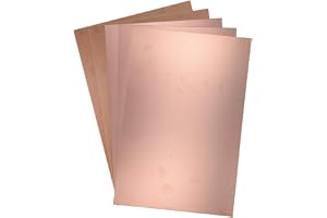 sourcing map 5 st. 300 x 200 mm enkelsidig kopparbelagd laminat PCB-krets, Bakelit tavla