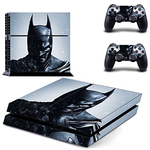 Preisvergleich Produktbild Playstation 4 + 2 Controller Aufkleber Schutzfolie Set - Batman Origins (2)