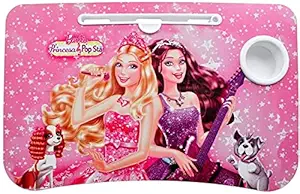 KAJIYA TABLE FOR SEAT EASY PINK FLOWER PRINTED Rest Bed Table To Eat Multipurpose Foldable Study Table, Bed Table, Breakfast Table, Foldable and Portable/Ergonomic & Rounded Edges/Non-Slip Legs