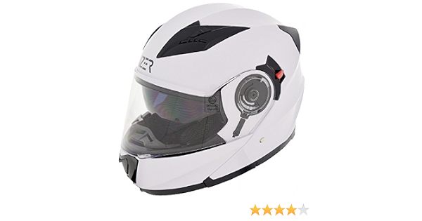 CRUIZER Casco Modulare Moto Omologato ECE-22-05, Bianco Lucido, Taglia S :  Amazon.it: Auto e Moto