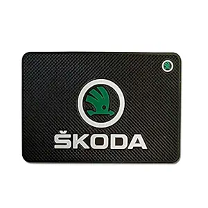 Ateen Anti-Slip Gel, Non-Slip Pad Car Dashboard Mat for Skoda Cars, Cell Phone, Sunglasses, Keys and More (Black)