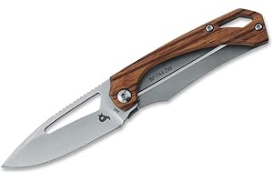 BlackFox Unisex - Adult Racli Zebrawood Pocket Knife, Brown, 14 cm
