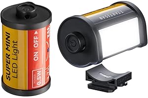 TTARTISAN Magnetische LED-Leuchte, Mini LED-Kameraleuchte 3000K/4500K/6000K CRI95+ für die Fotografie, Super Mini, Magnethalterung mit 0-180 Grad Einstellung, Lanyard-Loch