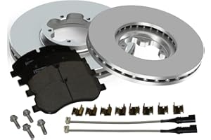 1 FIRSTLINK THE AUTO PARTS SUPPLIERS Firstlink Front Brake Discs and Pads fits for Ford Transit Mk8 (2014 on) Custom 2.0 2.2 TDCI 290 330 340 350 370 390 410 430 460 470 with 16" Single Rear Wheel dia 308mm disc size