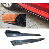 Renault Clio 4 2012-2019 Yan Marşpiyel Altı Lip Kulaklı Kısa 86 Cm Piona Black Parlak Siyah 2li Set