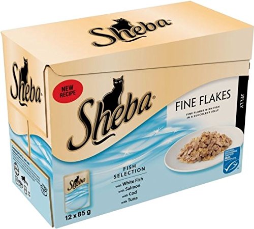 Preisvergleich Produktbild Sheba Essence Menüs Mit Meeresfrüchten In Gelee - Beutel (12X85G)
