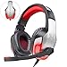 Produktbild Gaming Headset für PS4, Gaming Kopfhörer 3.5mm Surround Sound mit Mikrofon/ 50 mm Audiotreiber/ LED-Licht/ Soft Memory Earmuffs/ Kopfhörer für Laptop, New Version Xbox One, Tablet, PC, Smartphone