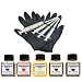 Produktbild Premium Pigment Tinte Set Nachfülltinte 5 x 50 ml Tinte für Patronen HP 934/935 Black und Color Plus 4 Nachfüllspritzen mit Nadeln und 1 Paar Latexhandschuhe