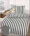 Produktbild IDO Mako Satin Bettwäsche 4 teilig Bettbezug 155 x 220 cm Kopfkissenbezug 80 x 80 cm Streifen grau
