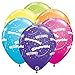 Produktbild Qualatex Latex Luftballons 17348-q Bienvenido welcome-a-round, 27,9 cm farbenreiche