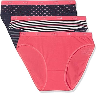 Dim les Pockets Coton X3, Slip Femme, Multicolore (Lot Rose Pretty Rose), 36 (Taille Fabricant: 36) (lot de 3)