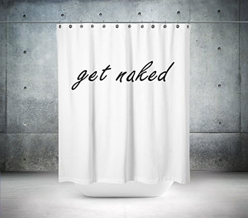 Get Naked Custom Designed &amp; Printed Shower Curtain, Bath Curtain, 100% polyester, waterproof, shower curtain anti mould and machine washable, shower curtain designer, shower curtain extra long, shower curtain extra wide