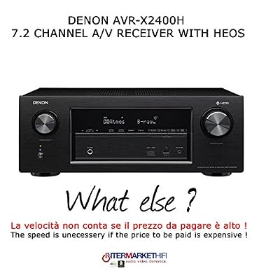 Denon avr-x2400h Hi-Fi AV 7.2 4 K/Hdr/DOLBY Atmos/HEOS sans fil BK
