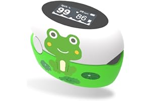 PEPULTECH Fingertip Pulse Oximeter for Kids, Fast Pediatric Oxygen Saturation and Pulse Rate Monitor,Rechargeable SpO2 Monitor with Bright Display for Baby Infant, Toddlers at Home, School or Trip Use