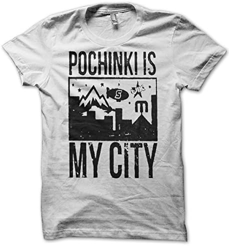 Yohjis Tees Pochinki Is My City Men's White T-Shirt S-XXL (Medium)