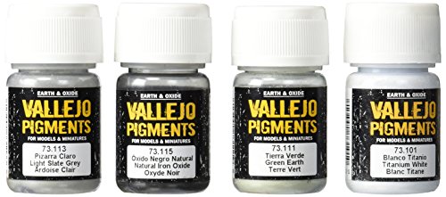 Preisvergleich Produktbild Unbekannt Vallejo Pigment Set Nr. 4 "Snow, Ash, Industrial