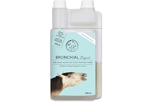 Annimally Sirop toux Cheval 1000ml - Sirop bronchial pour Chevaux Contre la toux et pour apaiser Les Voies respiratoires - Sirop pour la Gorge, Liquide à Base de mélange d'herbes Bronc