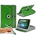 Price comparison product image ONX3® Polaroid Tab 8 Quad Core 8" Inch Tablet Case Rotating 360 Luxury PU Leather Spring Stand Cover (Green + Pen)(Green + Pen)