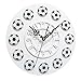 Produktbild Wanduhren Fußball-Art-Nicht Ticken Acrylwand-Uhr-Ausgangs-Küchen-Büro Wohnen Möbel Wohnaccessoires Wohnaccessoires Deko Uhren Wecker Wanduhren Dekoartikel 0325 * 039