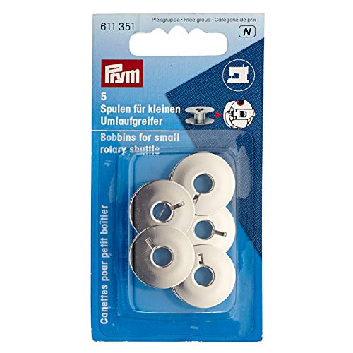 Prym - Canillas de máquina de Coser para garfio rotativo pequeño (Metal, 21,2 mm)