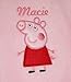 Peppa Pig Applique Luxury Personalised Super soft Fleece Dressing gown/Bath robe (2-3)