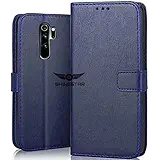 SHINESTAR PU Leather Flip Wallet Case with TPU Shockproof Case Cover for Xiaomi Redmi Note 8 Pro (Xiaomi Redmi Note 8 Pro, Ultimate Blue)