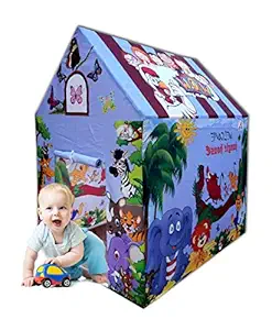 Jumbo Big Size Extremely Light Weight Water Proof Kids Play House Tent for 10 Year Old Girls and Boys- Multi Color (JUNGAL Tent 335)