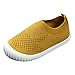 Produktbild Deloito Kinderschuhe Baby atmungsaktive Sneaker Mädchen Freizeit Komfort Turnschuhe Jungen Mesh Weben Sport Laufschuhe (Gelb,28.5 EU)