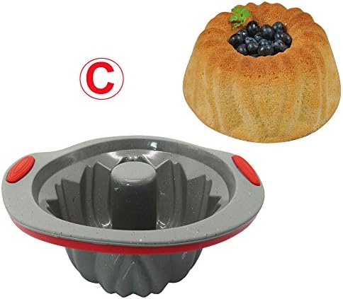 FourQueen Silicone Cake Tins Non-Stick Bakeware Mould