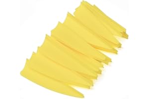 ELONG OUTDOOR Pfeil Federn 1.75 Zoll Gummi Pfeilfedern for Bogenpfeile - 50 Stück